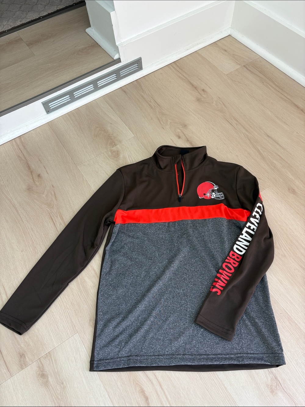 NFL Brown Pullover with Orange Accents